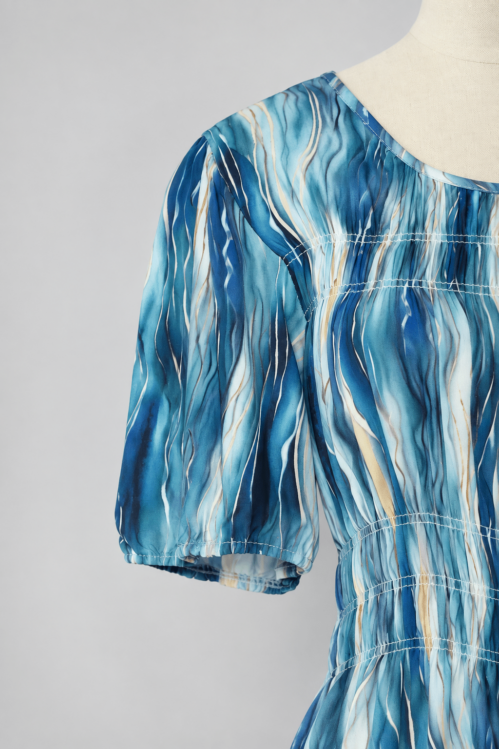 PO - Xoxo Dress in Teal Strokes