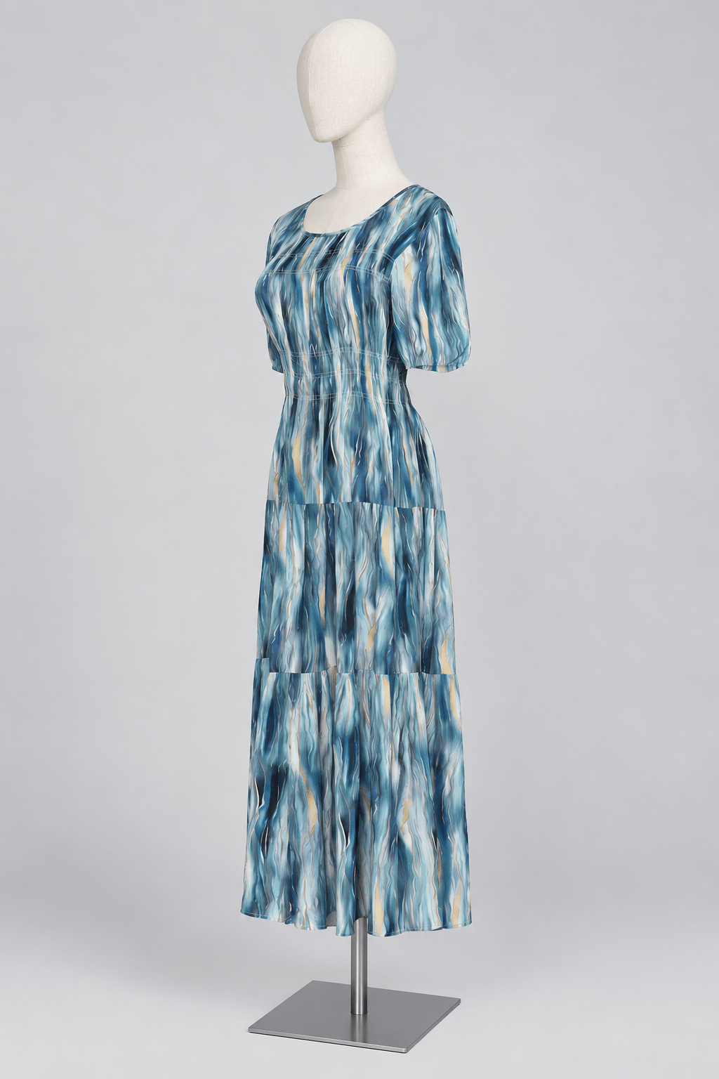 PO - Xoxo Dress in Teal Strokes