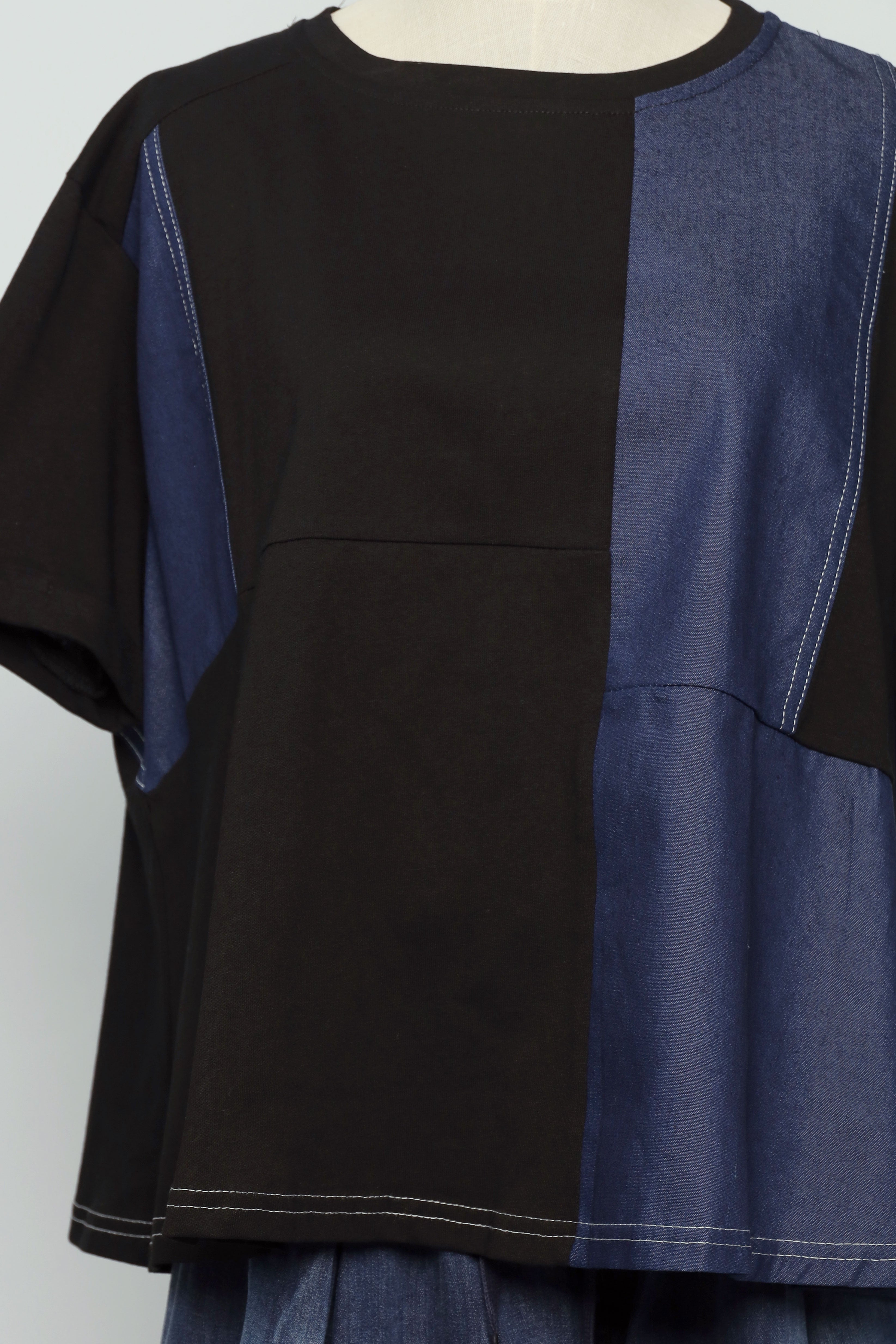 PO - Yaraelle Top in Black Denim
