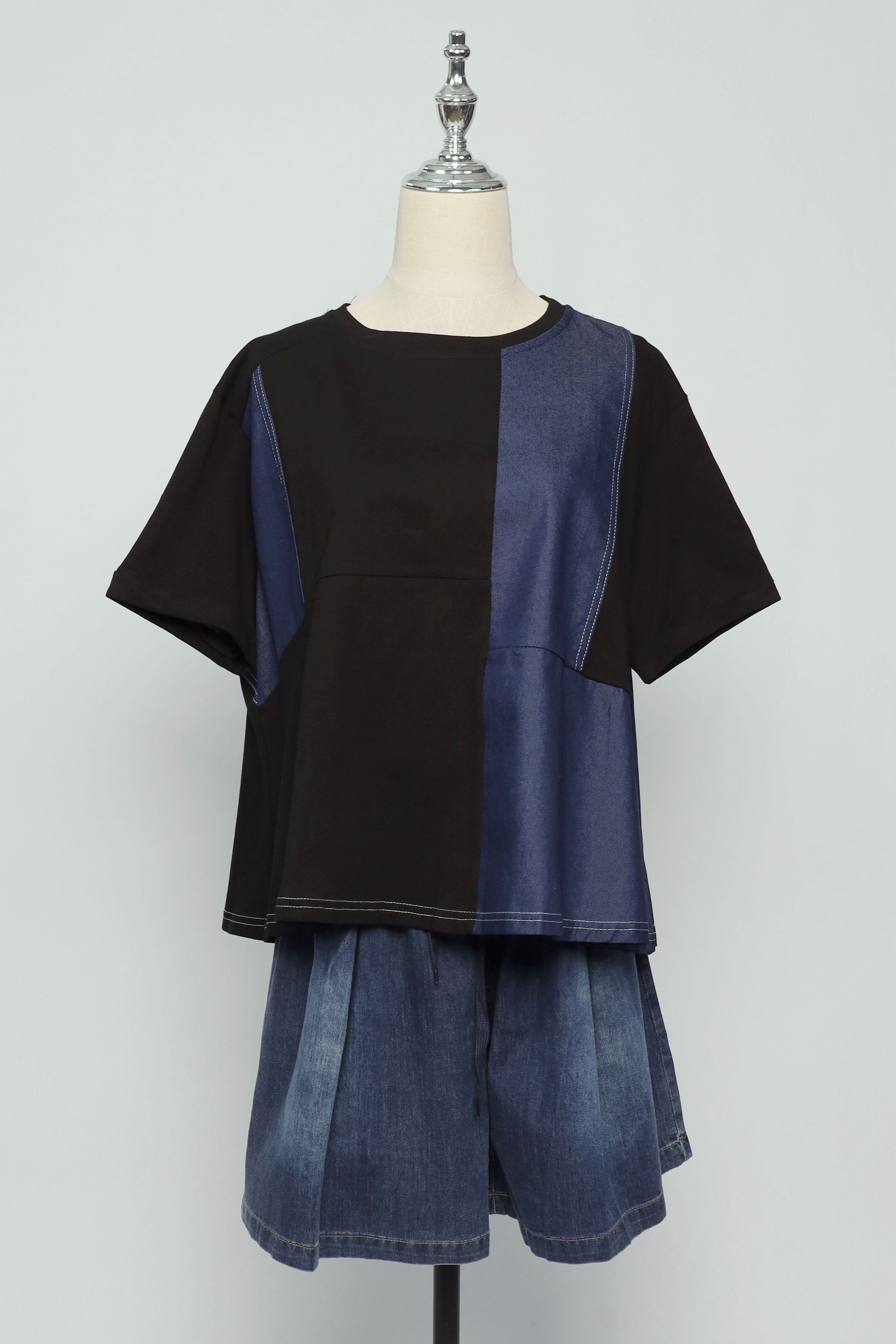 PO - Yaraelle Top in Black Denim