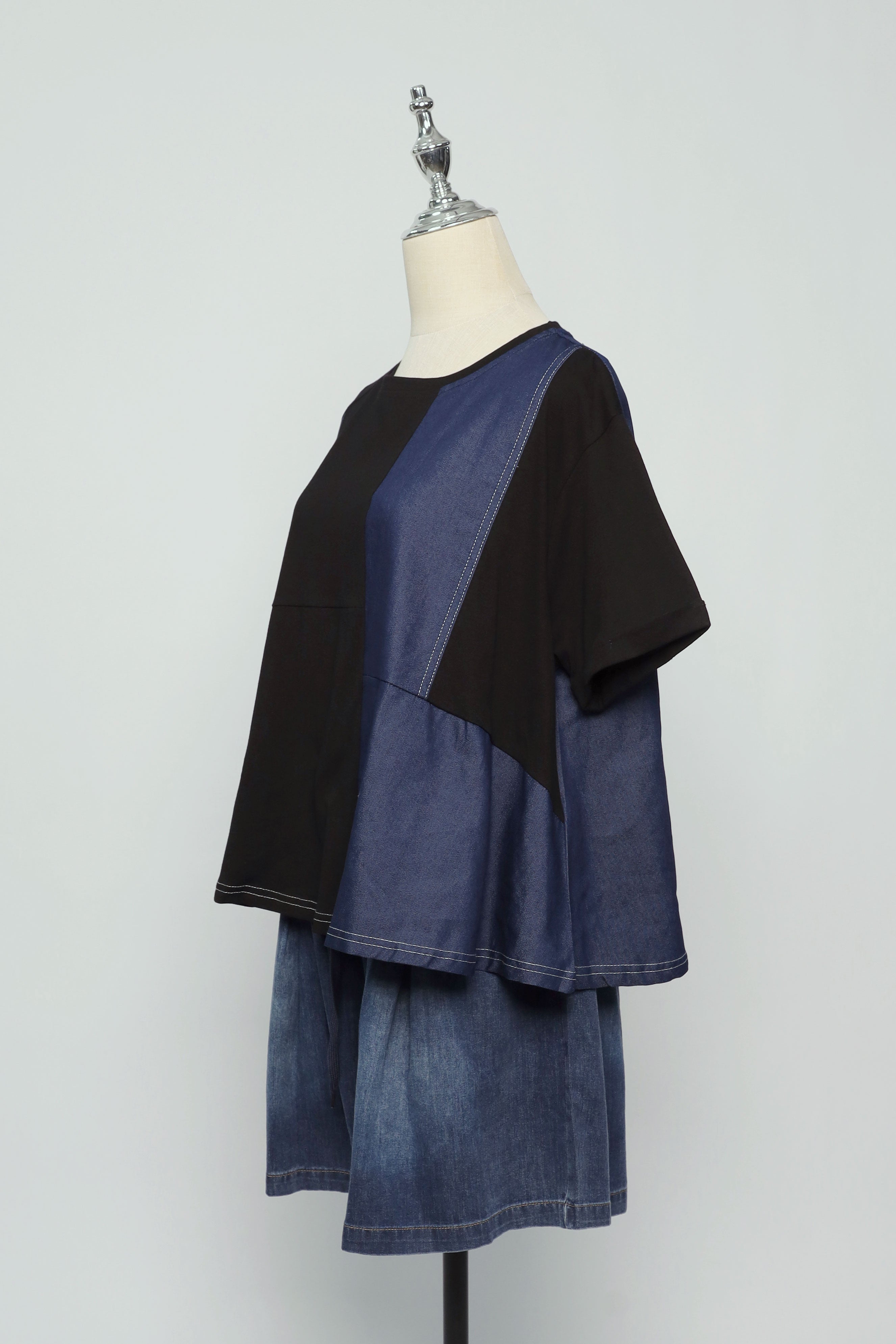 PO - Yaraelle Top in Black Denim