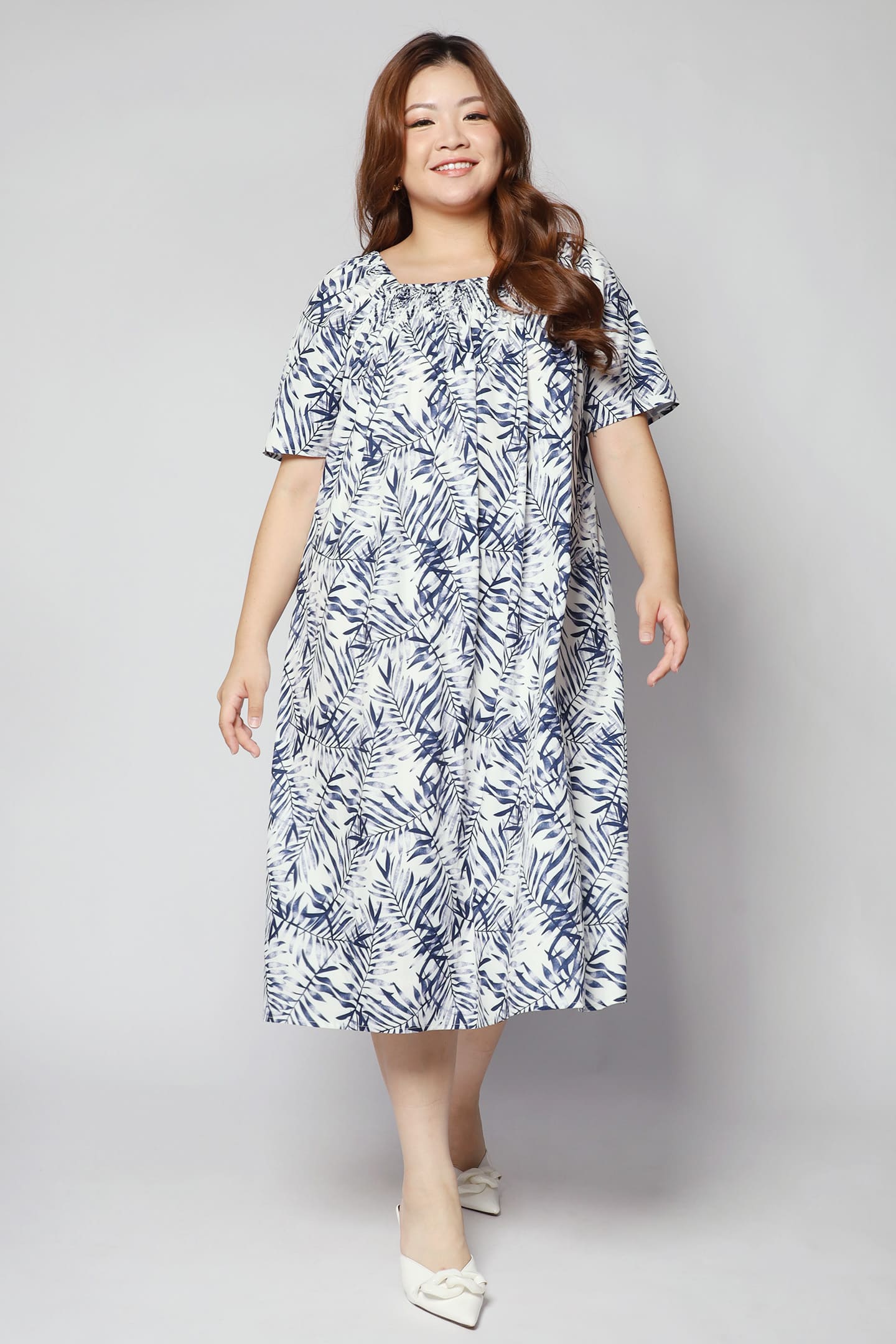 Yasmina Dress in Blue Juniper