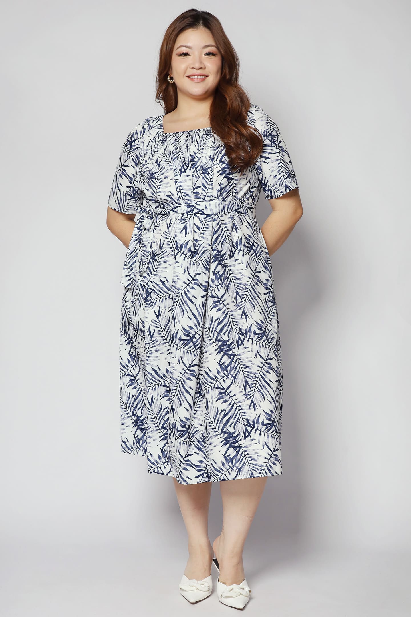 Yasmina Dress in Blue Juniper