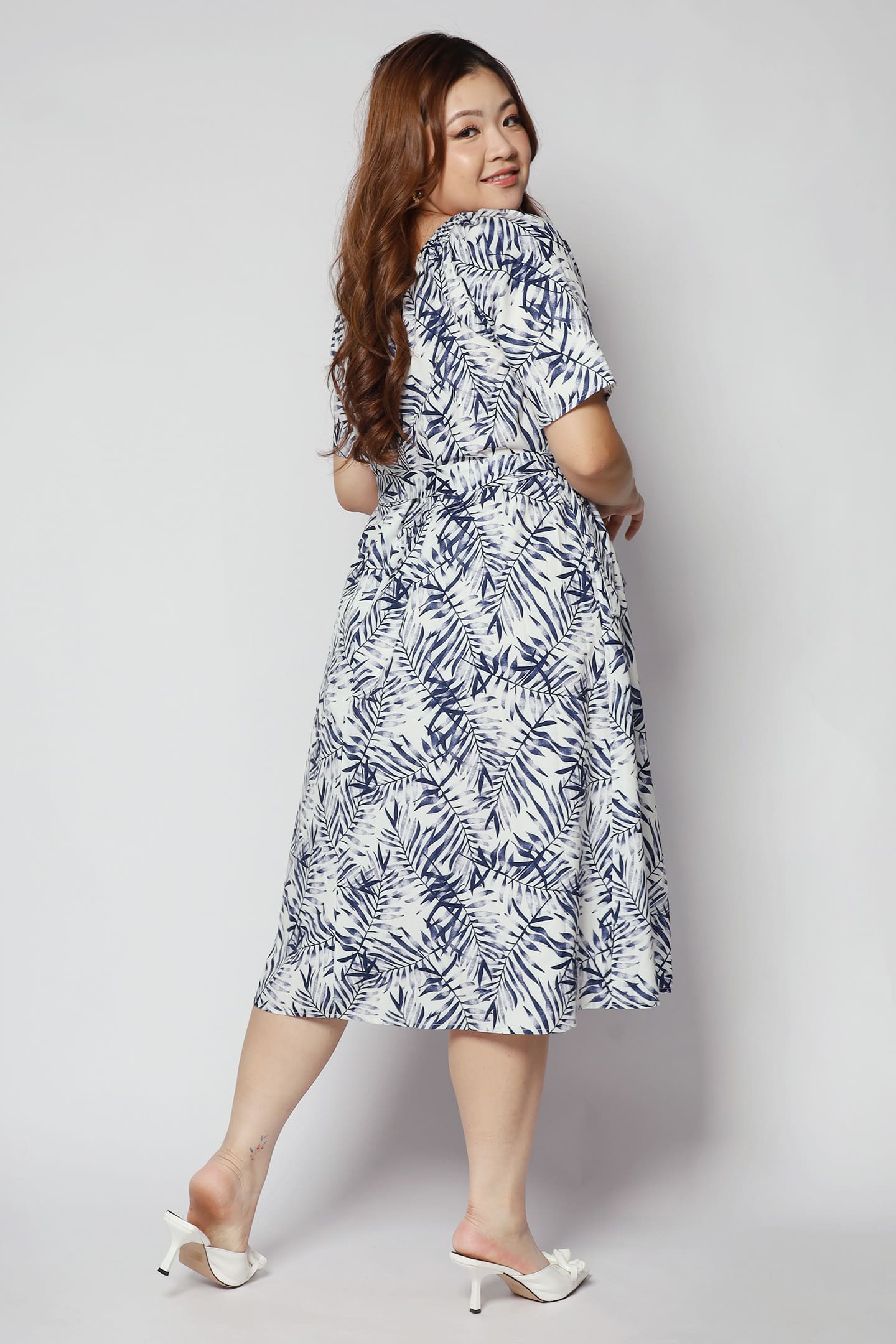 Yasmina Dress in Blue Juniper