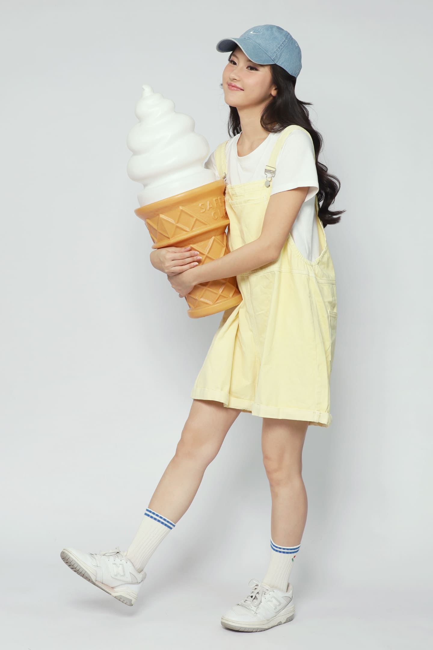 Confetti Pop Pinafore Playsuit in Yellow