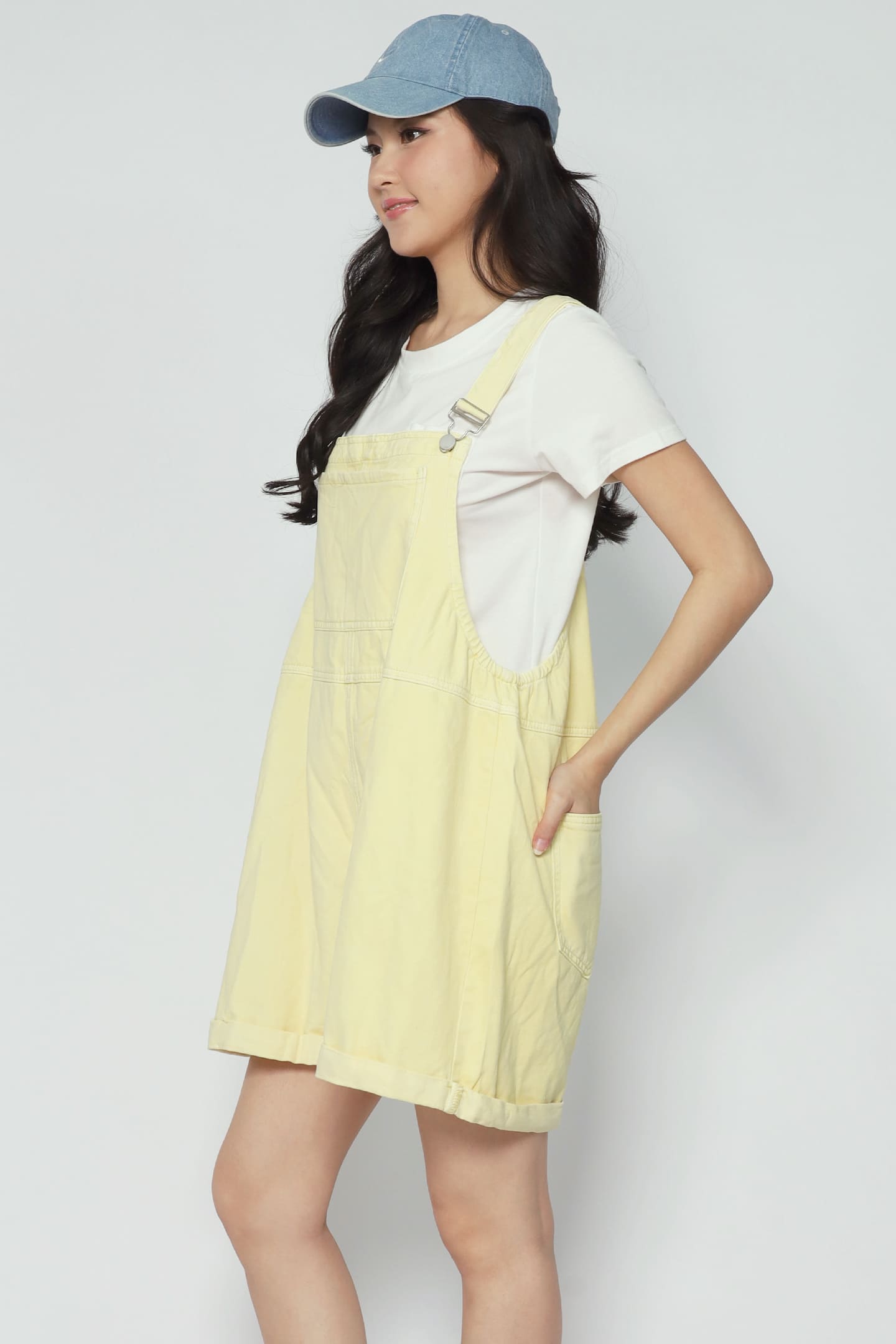 Confetti Pop Pinafore Playsuit in Yellow