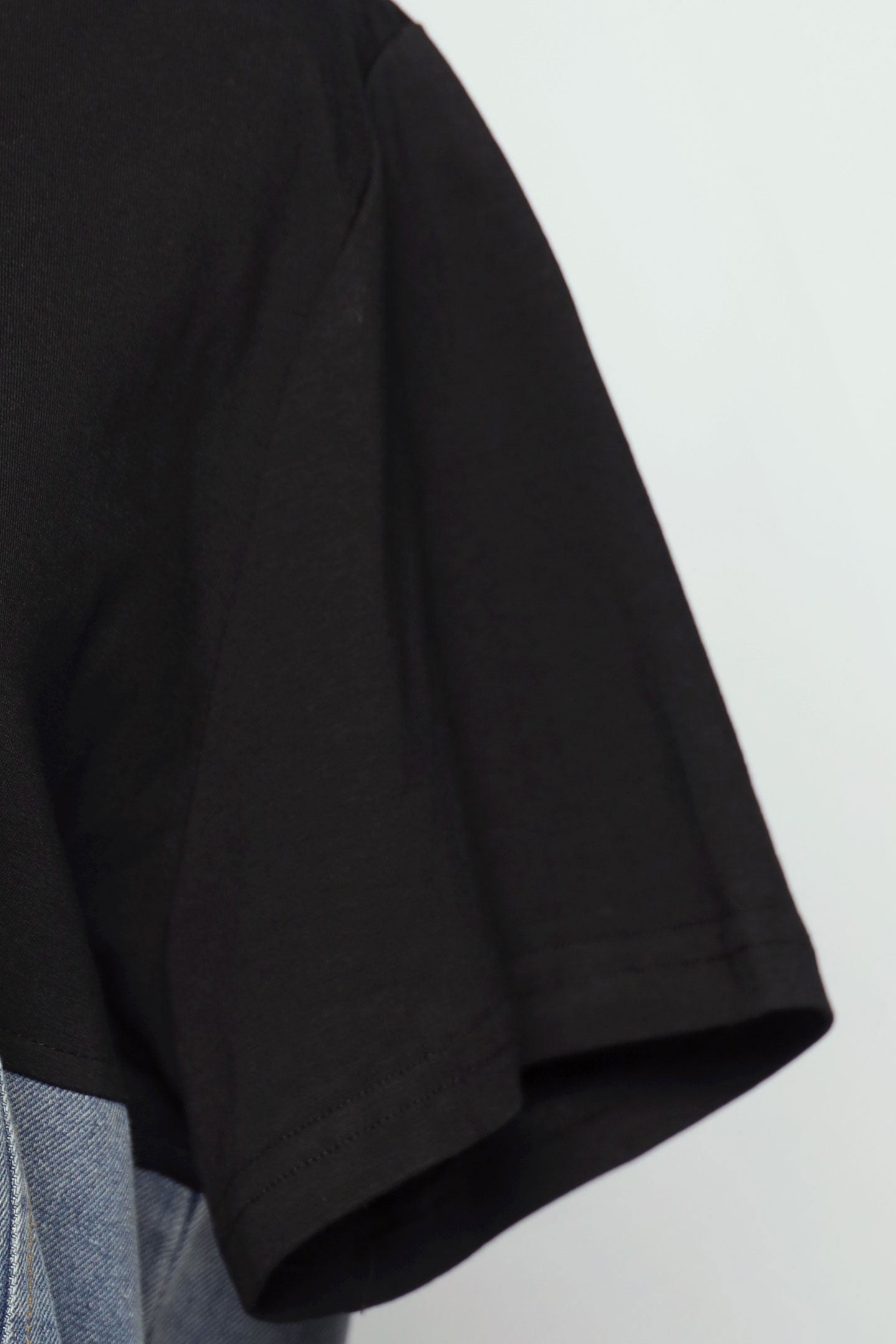 PO - Yoon Top in Black Denim
