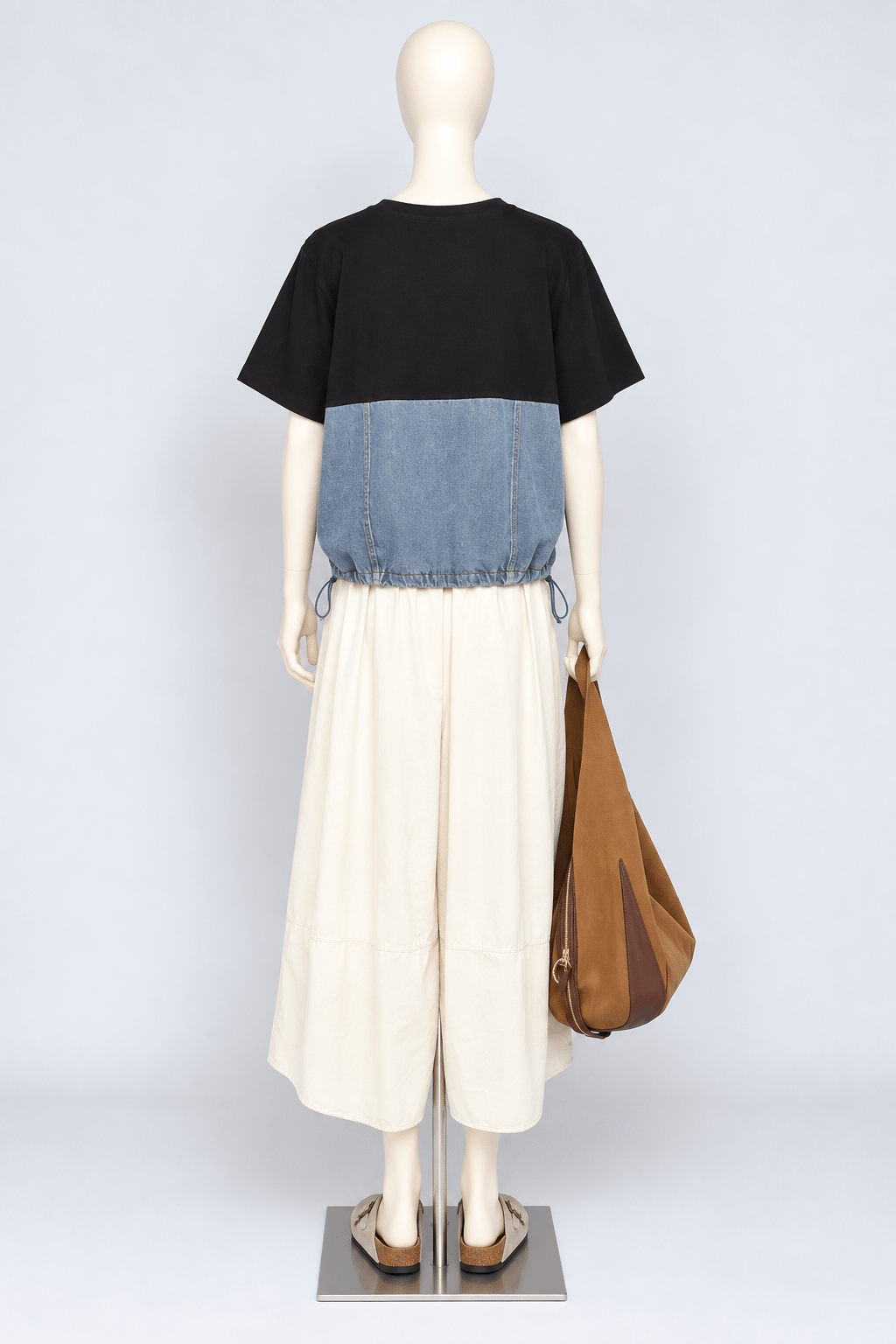 PO - Yoon Top in Black Denim