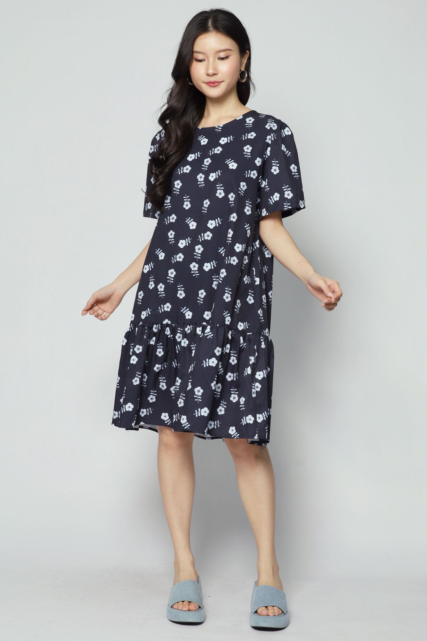 Yue Dress in Blue Serenade