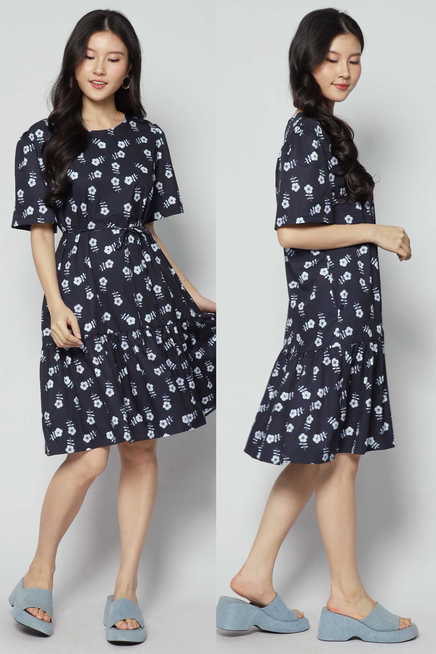 Yue Dress in Blue Serenade