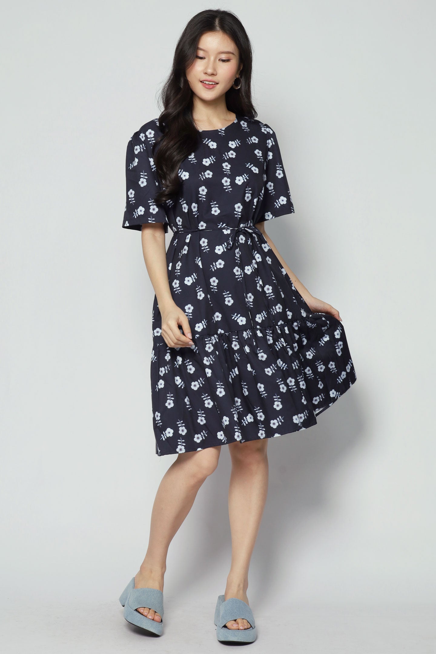 Yue Dress in Blue Serenade