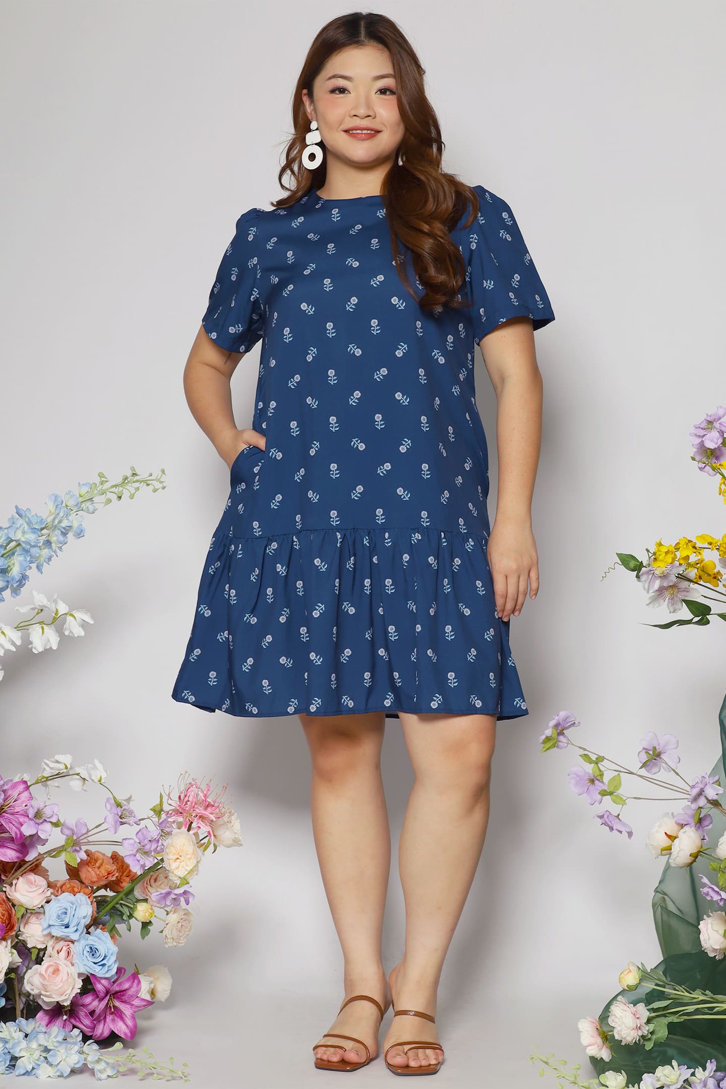 Yue Dress in Little Petals