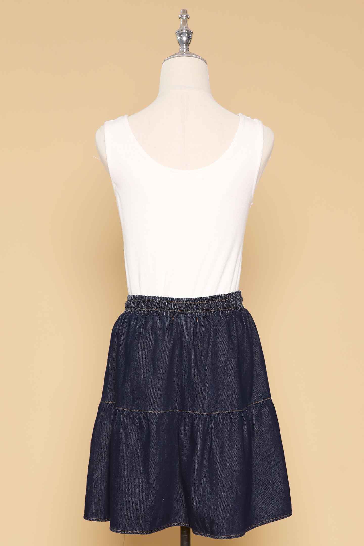 PO - Zadie Skirt in Dark Denim