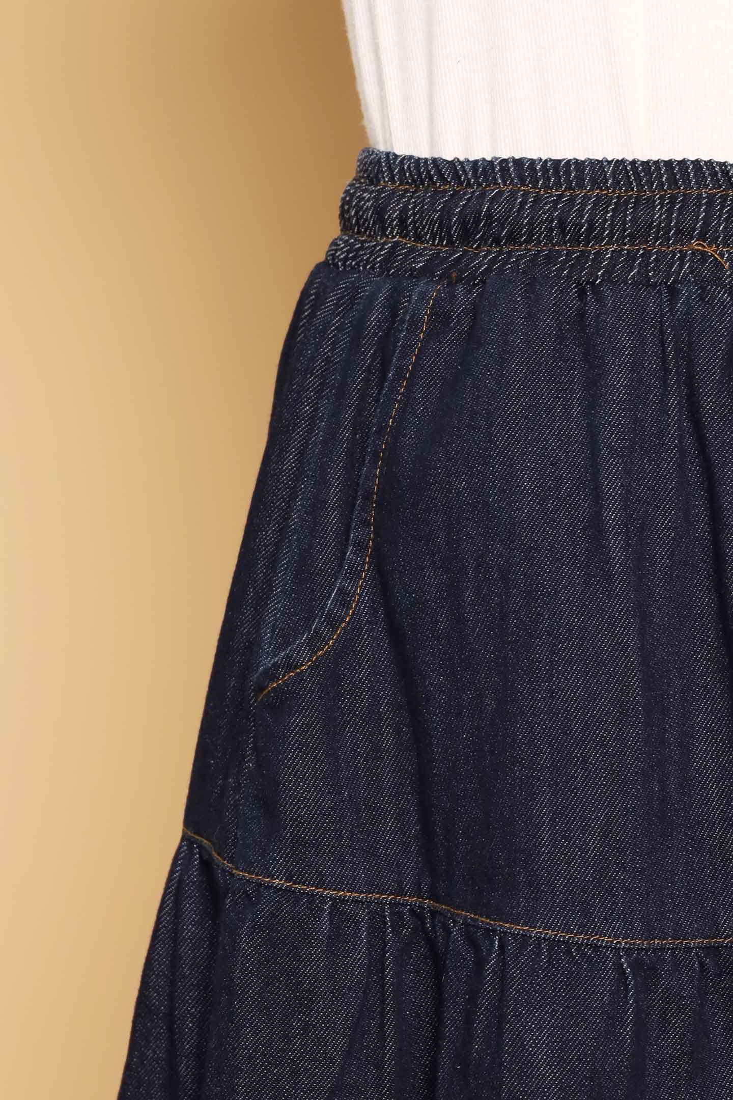 PO - Zadie Skirt in Dark Denim