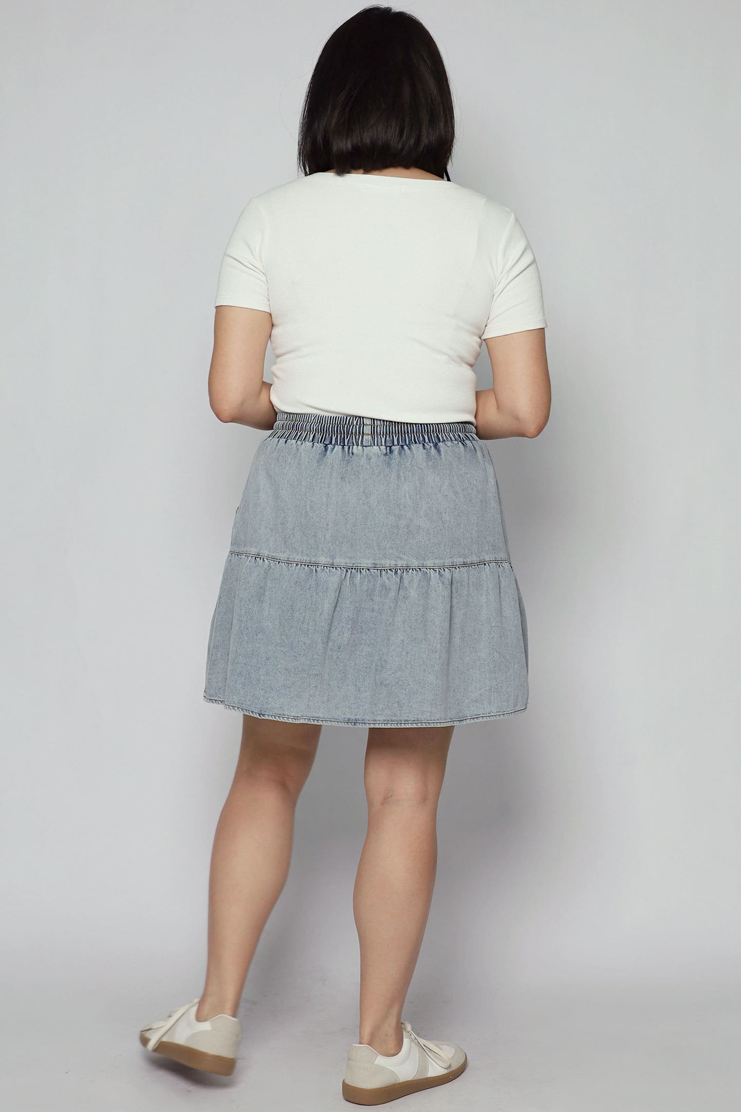 Zadie Skorts in Light Denim