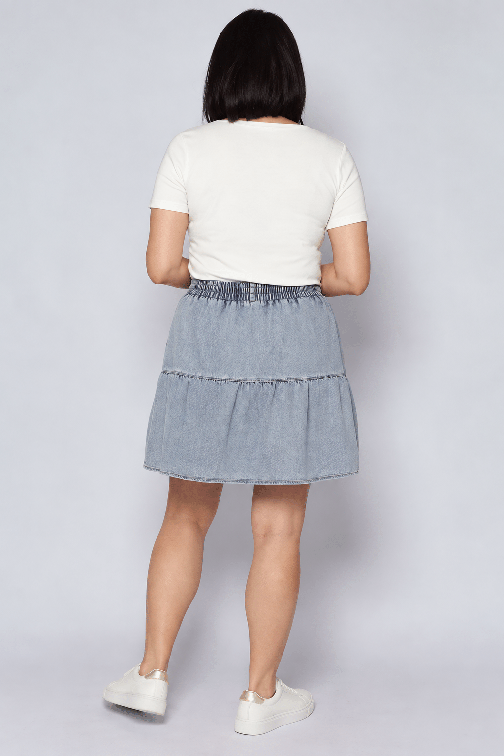 Zadie Skorts in Light Denim