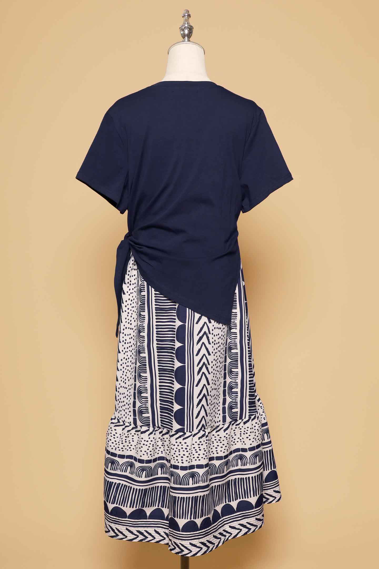 PO - Zion Dress in Doodle Lines