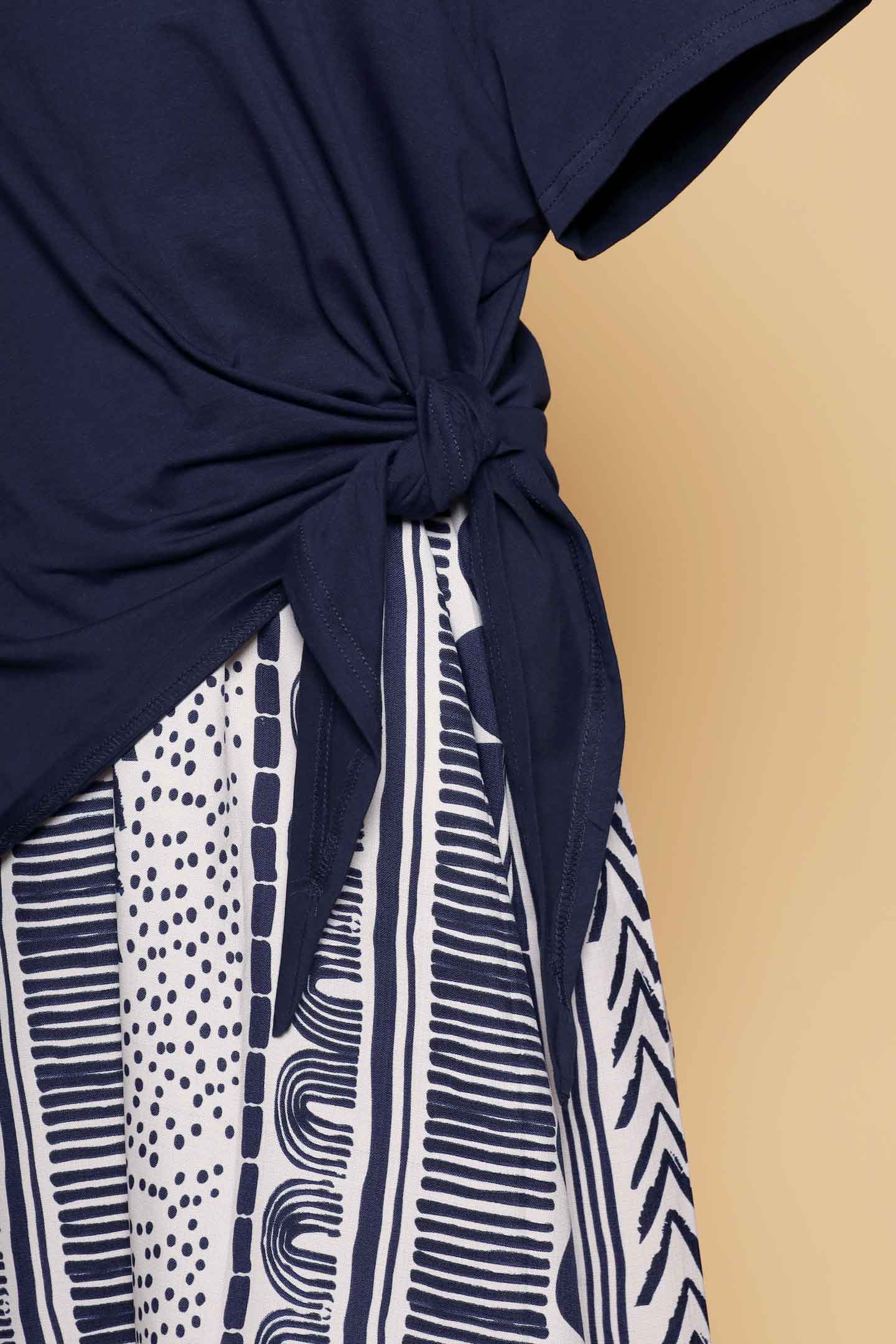 PO - Zion Dress in Doodle Lines