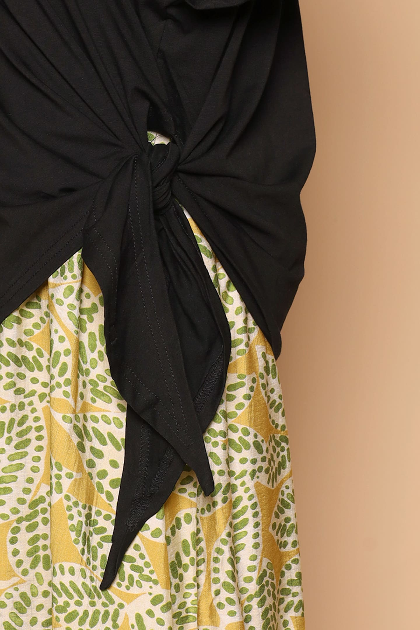 PO - Zion Dress in Green Dots