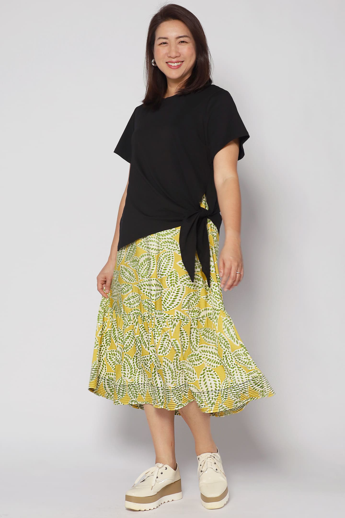 Zion Dress in Green Dots