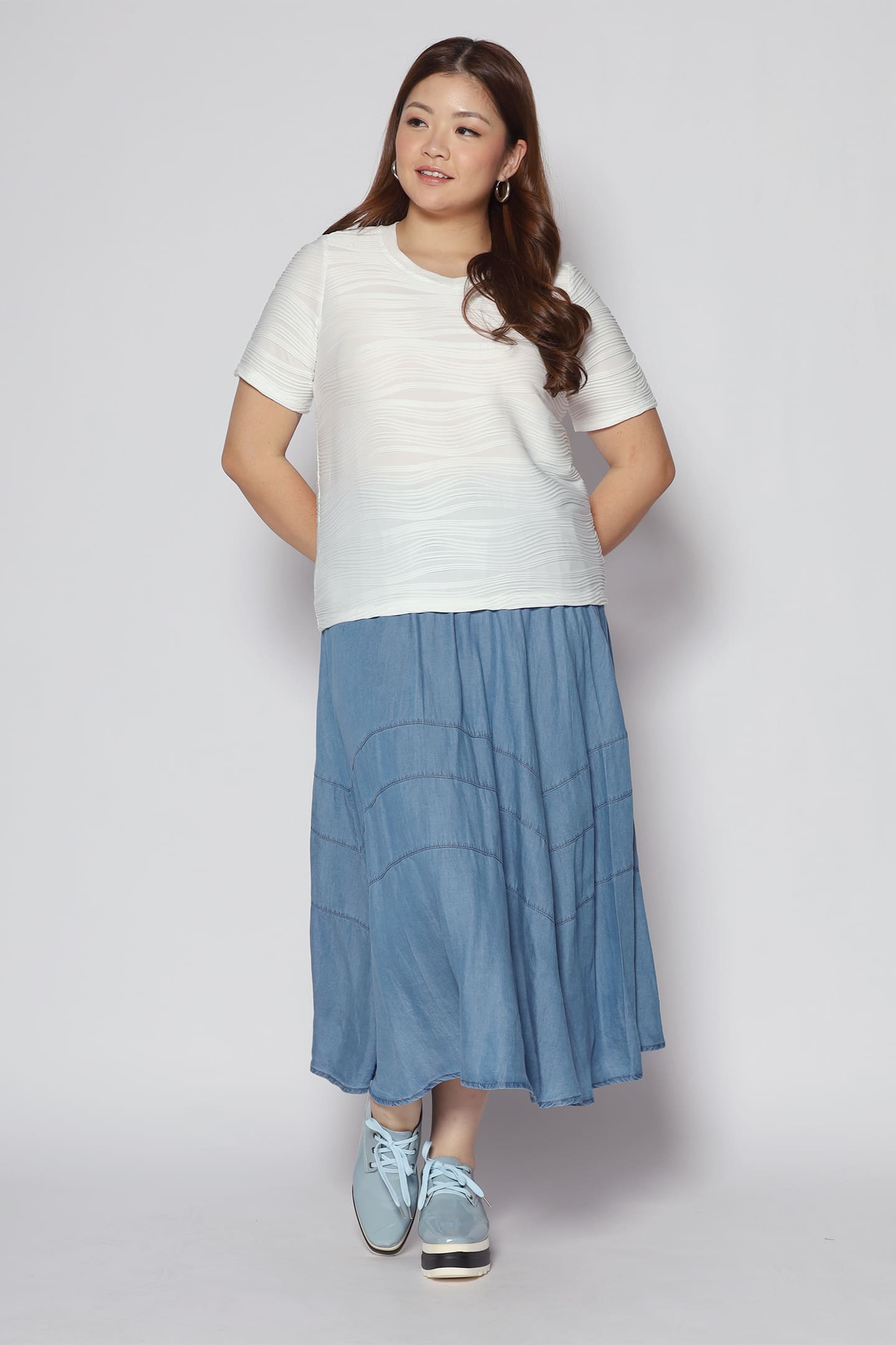 Zonny Skirt in Light Denim