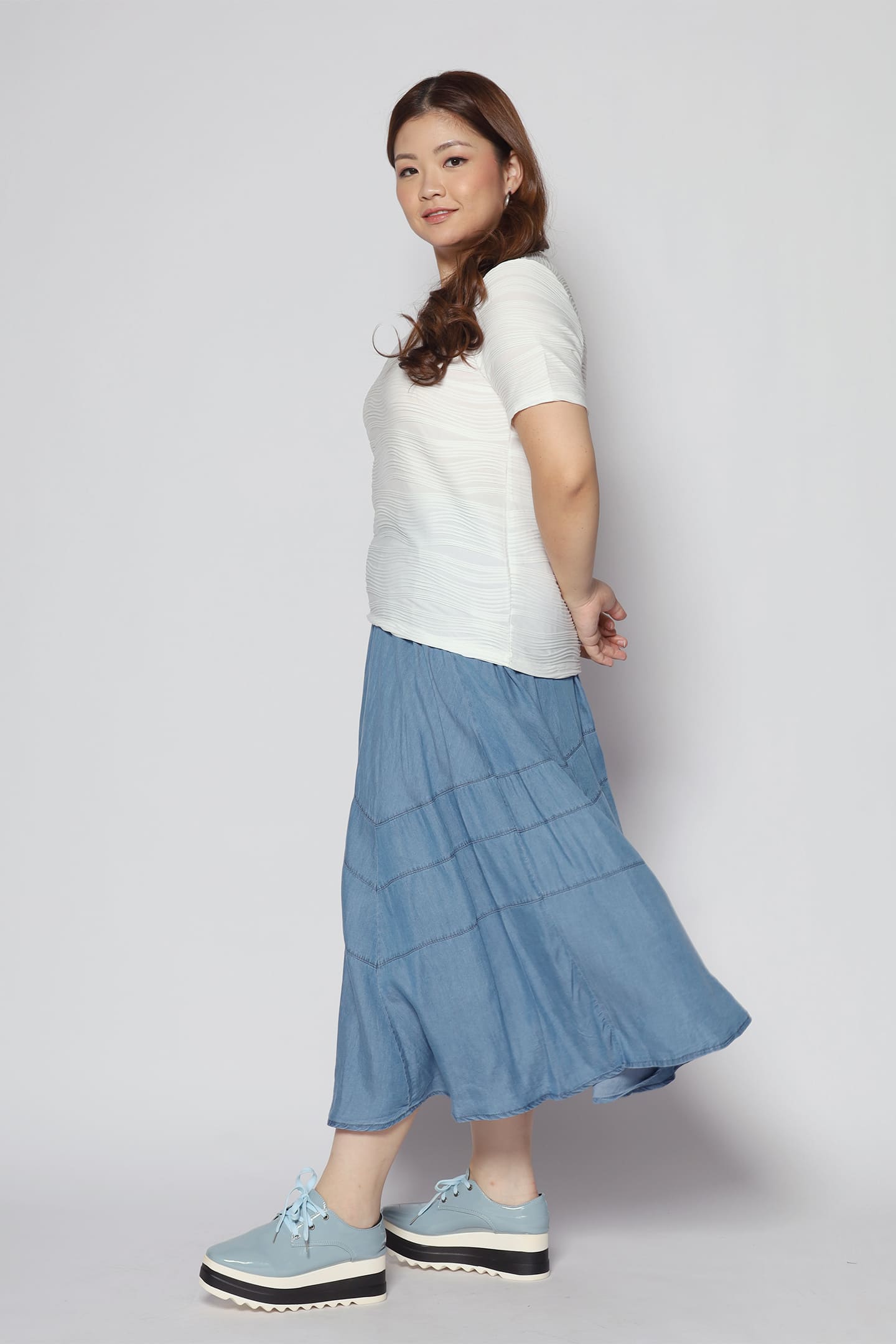 Zonny Skirt in Light Denim