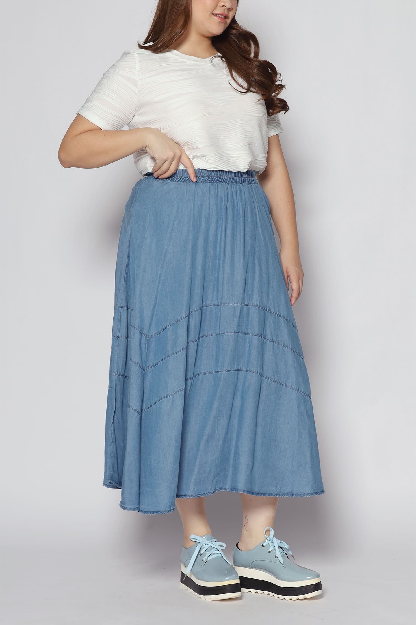 Zonny Skirt in Light Denim