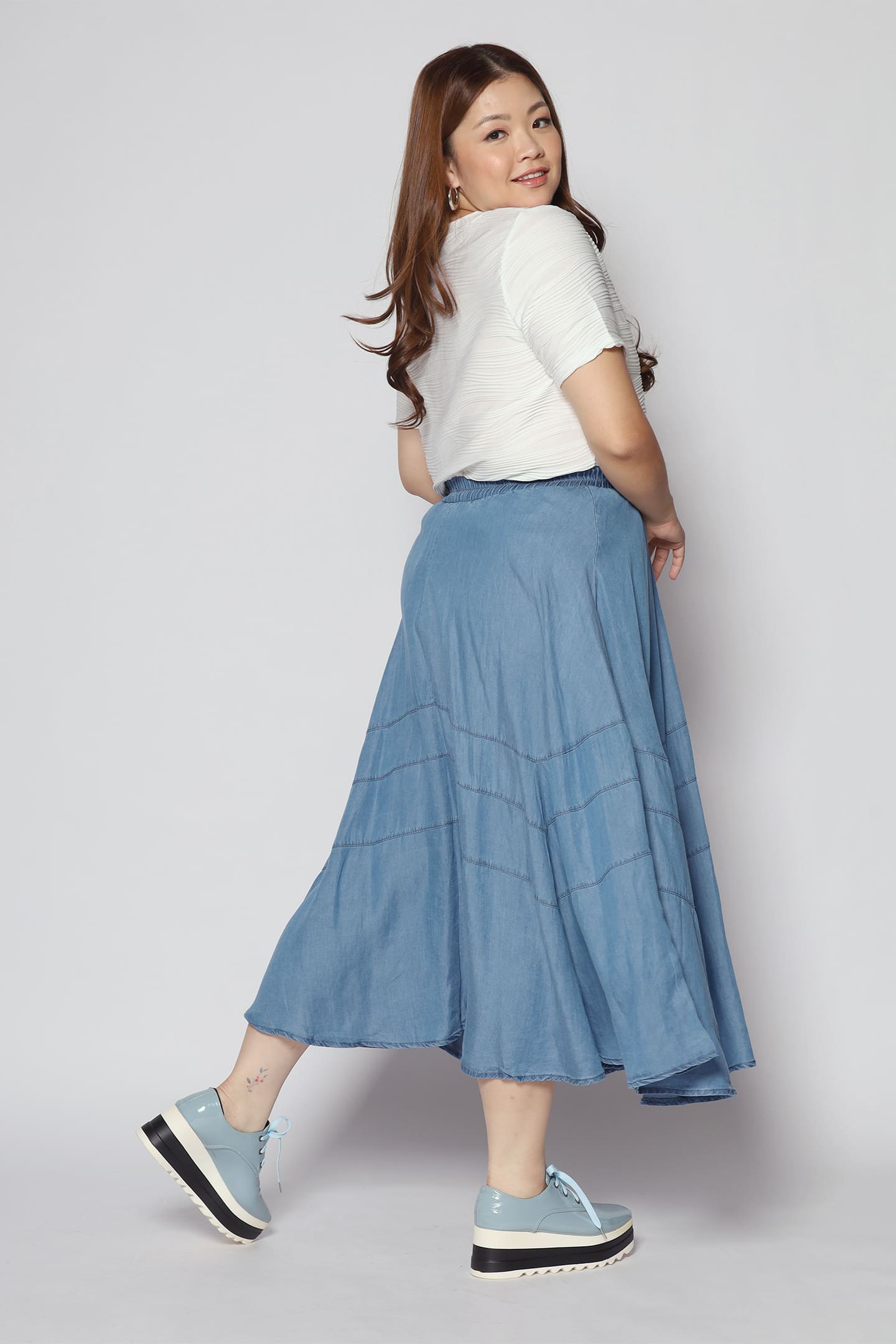 Zonny Skirt in Light Denim