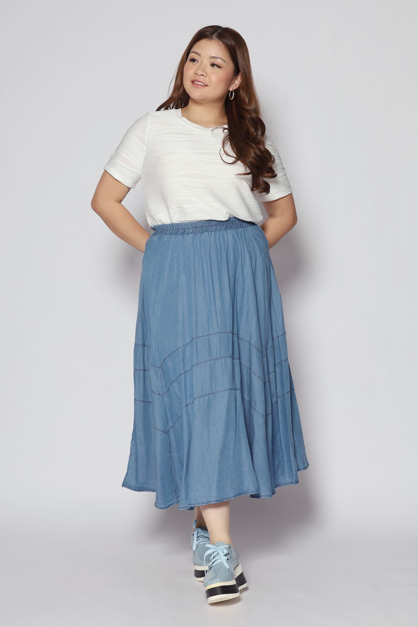 Zonny Skirt in Light Denim